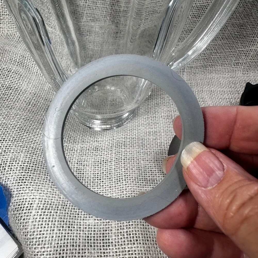 Oster Blender Replacement Glass Jar Complete Lid Blade Base Cap 6 Cup Pitcher